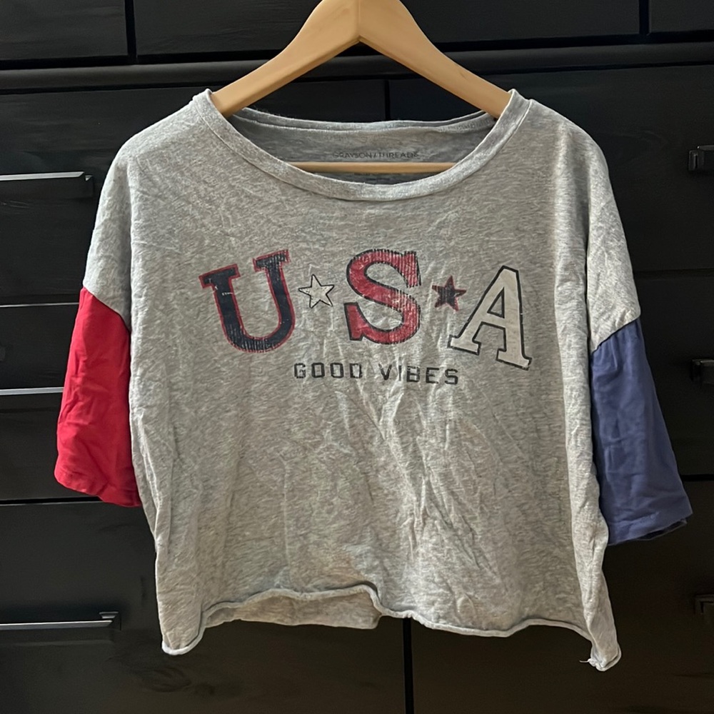 USA Cropped Tshirt